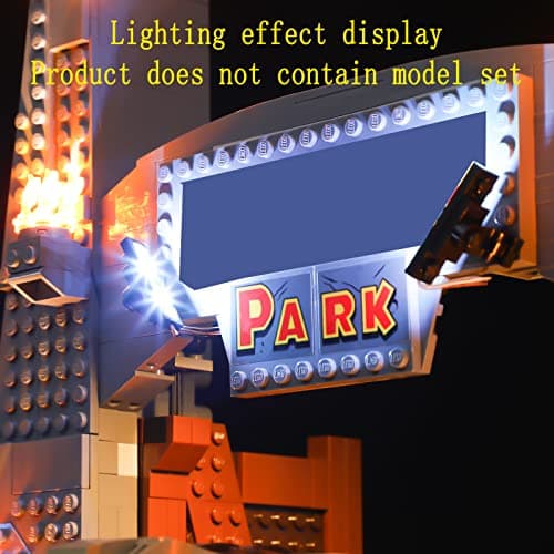GEAMENT Jeu De Lumières (Télécommande) Compatible avec Lego (Jurassic Park:T.Rex Rampage) - Kit D'éclairage LED pour Jurassic World 75936 (Modèle de Bloc Non Inclus)