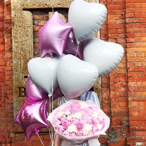 Ballon Coeur Blanc 20 pcs, baudruche en Forme de Coeur, Ballons de Fleuret, Ballon Helium Coeur pour Anniversaire, Mariage, Saint Valentin, décoration de fête de Noël