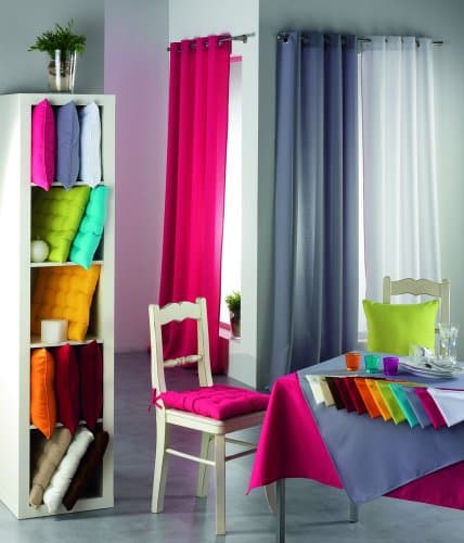 DOUCEUR D'INTERIEUR, Nappe Rectangle (140 x 250 cm) Essentiel Rouge, Polyester