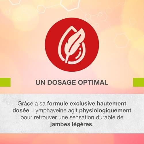 LYMPHAVEINE | SOUTIEN POUR UNE CIRCULATION VEINEUSE ET LYMPHATIQUE OPTIMALE | JAMBES LÉGÈRES ET BIEN-ÊTRE | BOITE DE 30 COMPRIMÉS LOT DE 2 - 3C PHARMA