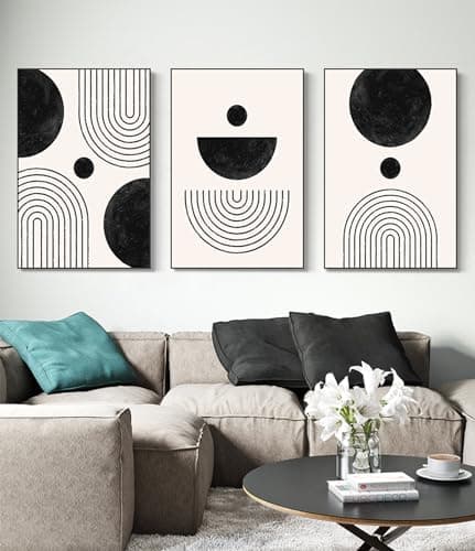 DLKAJFK Lot de 3 posters d'art abstrait moderne - Style bohème - Plante esthétique - Sans cadre - 20 x 30 cm