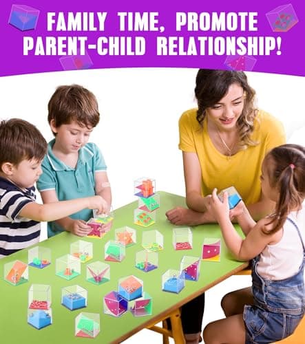 Gontence 28 Cubes Casse Tete Enfant avec 28 Pochettes Surprise - Jeux de Patience pour Enfants | Cadeau Anniversaire Enfant | Jeux Anniversaire | Cadeau de Noël |Jouet Pinata | Activités Scolaires