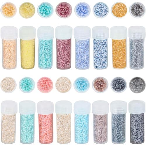 SUNNYCLUE 80g bracelet perles de graines set 12/0 perles de graines en vrac 2mm bleu vert imitation jade perles de graines de verre rond verre espaceur lâche bijoux perles homebrew boucles d'oreille