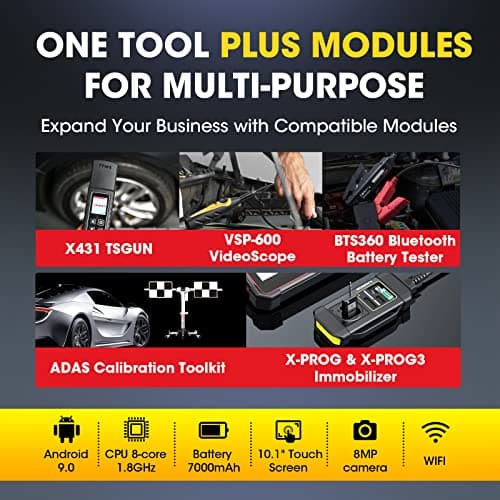 LAUNCH X431 Pro5 Valise Diagnostic Auto, Outil de Programmation J2534 sans Restriction IP, 50+ Fonctions Réinitialisation, Codage ECU, Fonctions Guidées, Personnalisation, Test Actif, Antidémarrage