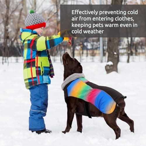 CITÉTOILE Manteau pour Petit Chien,Manteau pour Chien Hiver,Manteau pour Chien Coupe-vent avec Fermeture Réglable, Veste pour Chien avec Poches Pouvant,Manteau Chien avec Harnais pour Chihuahua,Teckel
