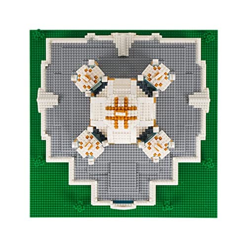 LULUFUN Ensemble de blocs de construction de la cathédrale Smolny, jouets de modèle d'architecture de renommée mondiale, kit de mini blocs pour les amateurs, cadeau pour adultes et enfants 3737 pièces