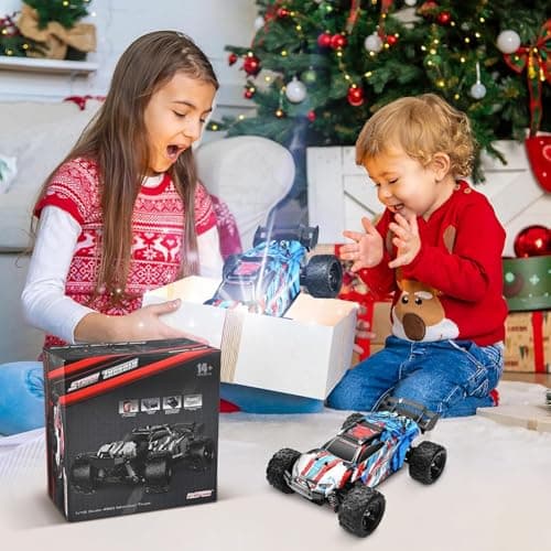 VAYOTOY Voiture Télécommandée Tout Terrain 36 KM/H 4WD 1:18 Grande Vitesse RC Voiture Adulte 2,4 GHz Voiture Radiocommandée Rechargeable électrique Crawlers Véhicule sans Fil pour Enfants Adults
