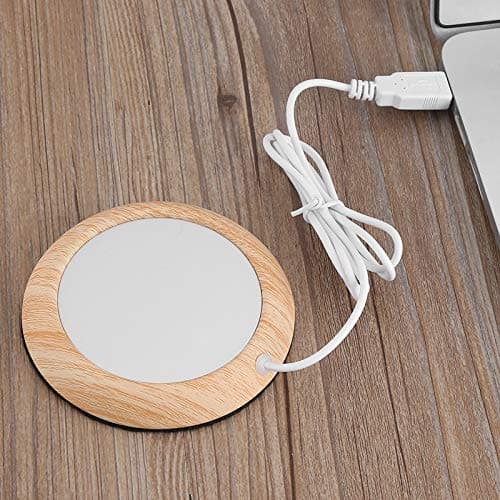 Chauffe-café USB, Akozon USB Grain Cup Warmer Heat Be Mug Mat Coussin Chauffant à café Grain Brillant (grain de noyer clair)