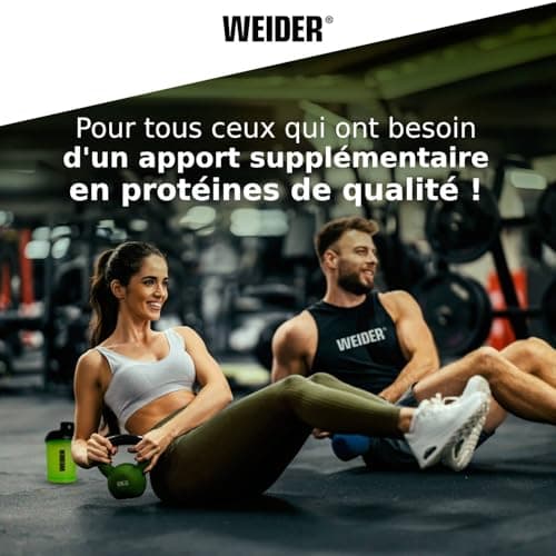 Weider Vegan Protein (300g) Goût Choco-Brownie, Protéines 100% Vegetal 21g/dose, Pois (Isolat Pisane) & Riz, Avec Vitamine B12 & Stevia, Sans Gluten, Sans Sucre, Emballage 50% Recyclé, 100% Recyclable