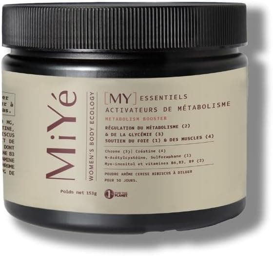 Complément Myo inositol pour SOPK, SPM, Ménopause | Activateur & boost métabolique | Glycémie, prise de poids, équilibre hormonale, masse musculaire & foie | Sans hormones, fait en France | MiYé