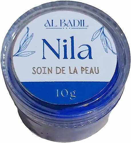 Poudre de Nila Bleu Original en pot refermable- Nila Du Maroc - Pour la peau et les cheveux - Poudre éclaircissante 100% naturelle - Secrets beauté du Maroc