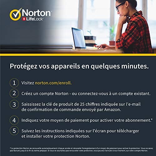 NortonTM 360 Deluxe 2025 |5 Appareils |12 Mois|Envoi par la poste