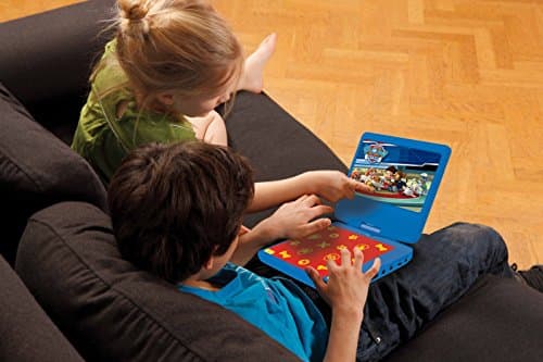 Lexibook Lecteur DVD portable Pat’Patrouille, avec port USB, Bleu/Rouge, DVDP6PA