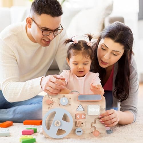 Vanplay Busy Board Montessori Parcours Motricité Bébé Planche Montessori Jouet Enfant Volant Enfant Jeux Educatif Enfant 2 3 4 Ans