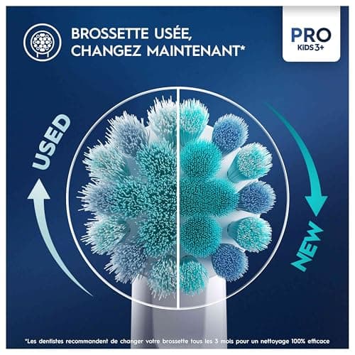 Oral-B Pro Kids Brosse à Dents Électrique Enfant, Spider-Man Marvel, Brossette Ronde Pour Petites Bouches Et Douce Pour Des Gencives Sensibles, 1 Chargeur, 1 Étui De Voyage, 1 Embout, 3 Ans Et Plus