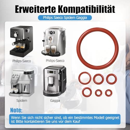 Ancable Lot de 7 joints toriques pour machines à café Philips Saeco - Soupape de support - Valve d'écoulement - Compatible avec Philips Saeco Gaggia Spidem etc