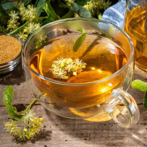 Thé aux fleurs de tilleul (125g), thé aux fleurs de tilleul séchées, 100% naturel, sans additifs