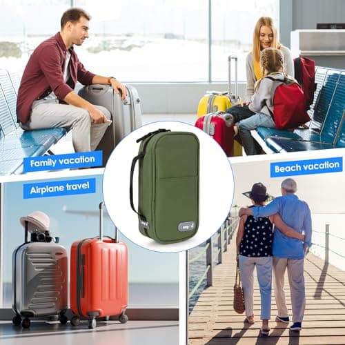YOUSHARES Pochette Isotherme Insuline avec 2 Poche de Glace 80G, Trousse Isotherme Voyage pour Diabetique, Sac Isotherme Transport Insuline pour Seringues, Piqûre, Insuline Stylo, Medicament, Vert