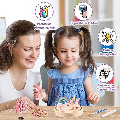 HappyGoLucky Licorne Jouet, Cadeau Noel Cadeau Fille 3-12 Ans Anniversaire Licorne Jouet Fille 3-12 Ans Jeux Enfant 3-12 Ans Cadeau Enfant 3-12 Ans Activité Manuelle Enfant Jeux Fille 3-12 Ans