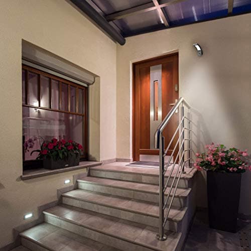 SEBSON LED Luminaire Exterieur avec Detecteur de Mouvement 9m/140° - Eclairage Exterieur Anthracite 15W 1000lm 5800K - IP65 Applique Murale