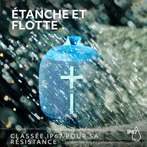 Ultimate Ears WONDERBOOM 4, Enceinte Bluetooth Portable et étanche avec de puissantes Basses et Un Son à 360 degrés, Enceinte Flottante étanche à la poussière d’Une portée de 40 m - Bleu