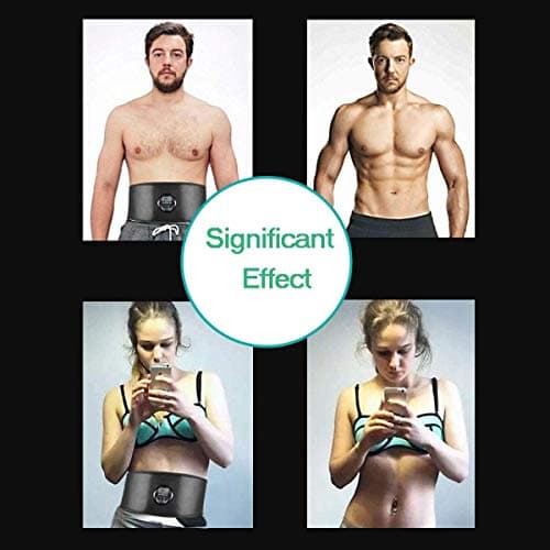 sielife Ceinture Electrostimulation Abdominale,Appareil Electrostimulation Musculaire, Abdos Musculation Appareil, Recharge avec USB et ne nécessite Pas de Tapis de Gel