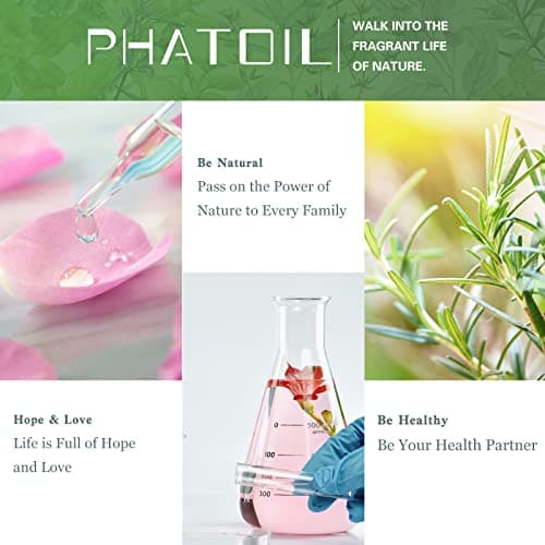 PHATOIL Huile Essentielle Vanille 100 ML, Huile Essentielle Pure Naturelle pour Diffuseur Humidificateur, Huile de Vanille pour Aromathérapie