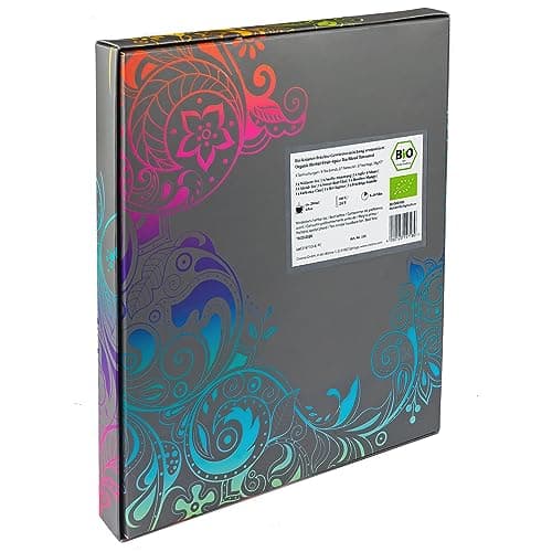 Creano Coffret cadeau de tisane bio « Thé d'automne bio » – 27 sachets de thé bio en 9 variétés différentes – 54 g – NOUVEAUTÉ 2022*