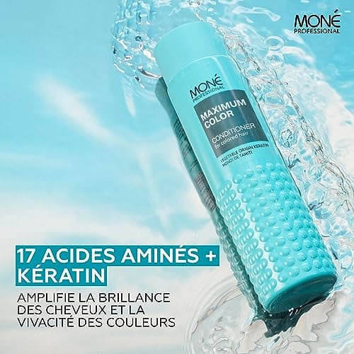 MONÉ Professional Après-Shampoing Cheveux Colorés, Kératine, 300 ml