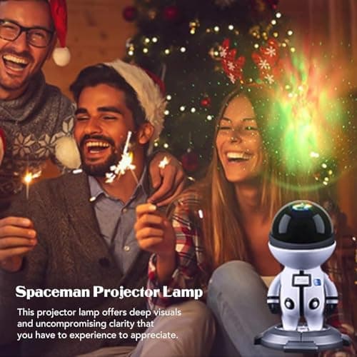 Projecteur Ciel Etoile Rechargeable, 15 Galaxies et Minuterie, Double Contrôle Veilleuse Astronaute, Enfant Adulte Decoration Chambre Plafond Rotation Led Lampe Projecteur, Cadeaux Noel Anniversaire