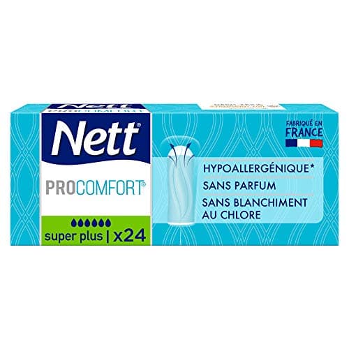 Nett Tampons ProComfort Super Plus Sans Applicateur, Lot de 24