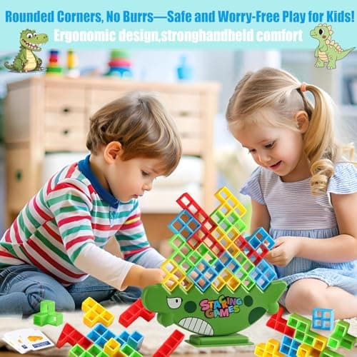Lktvys 64 Pièces Montessori Jouet, Jeux de Société Adapté à Jeux de Société Adulte et Jeux pour Enfants, Cadeau Garçons et Fille 3-6 Ans, Jeux de Société pour Développer Patience et Concentration