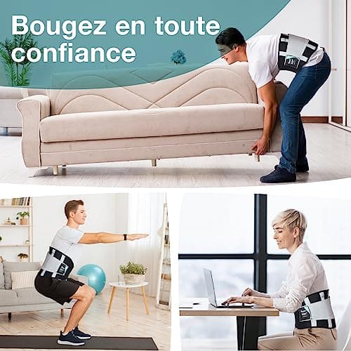 Ceinture lombaire, la seule ceinture certifiée par la UK National Back Pain Association, soulagement des lombaires inférieurs (S)