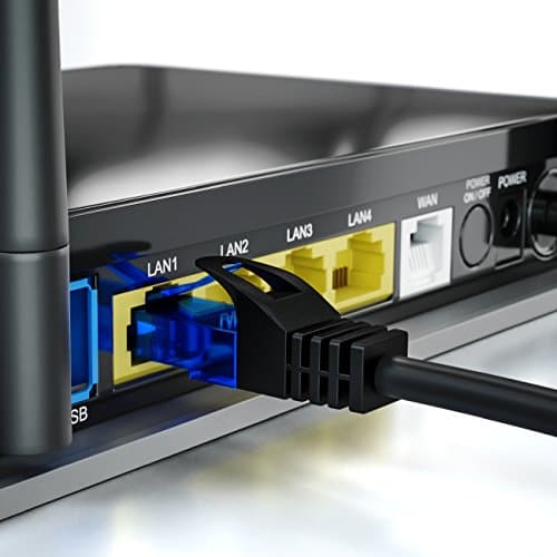 deleyCON 5x 0,5m CAT6 Set de Câbles Réseau - Court 50cm U-UTP RJ45 CAT-6 Câble LAN Câble Patch Ethernet Câble DSL Switch Routeur Modem Répéteur Panneau de Brassage - Coloré