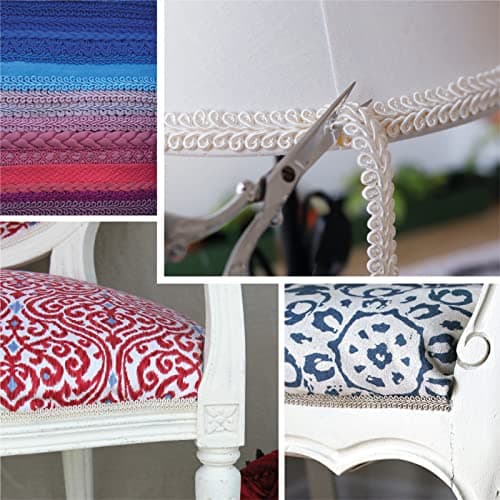 TEXTEX = Berguilla Pic et Rayon Gallon 10 mm de Large pour la Décoration et la Personnalisation de Vêtements Textiles. Pièces de 10 Mètres - (Blanc Cassé)