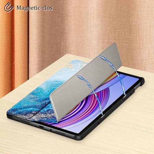 HEISHAYU Coque Étui pour Xiaomi Redmi Pad Pro/Pro 5G / Poco Pad 12.1 Pouce 2024, Housse de avec Veille/Réveil Automatique, Z-Vagues
