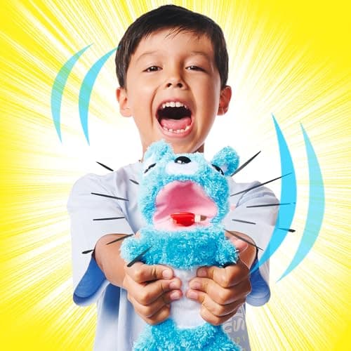 Simba ScreamerZ - 105953331 - Ours en Peluche avec Sons Amusants - pour Les Enfants à partir de 5 Ans, Approx. 30 cm, Bleue