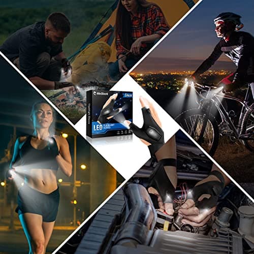 Hinshark Cadeau Homme, Rechargeable Pêche Gants LED Cadeau Anniversaire Homme, Idee Cadeau Homme Original Utile, Cadeau Papa Gadget Insolite Utile, Cadeau Fete des Peres, Idee Cadeau Noel Homme