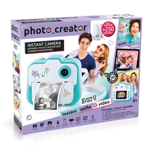 Canal Toys - Appareil Photo Instantané Enfant - Selfie & Caméra Vidéo - 4 Rouleaux de Papier d'Impression pour 250 Photos - Cadeau pour Garçon & Fille - Dès 8 ans - CLK 001
