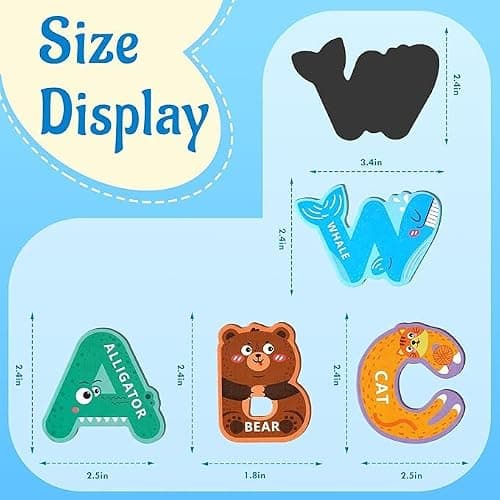 Felly Tableau magnetique Enfant - Jouet éducatif pour Enfants de 3, 4, 5 Ans, réfrigérateur ABC Alphabet Flash Cartes en karton, Jeux Montessori 3 4 5 6 Ans
