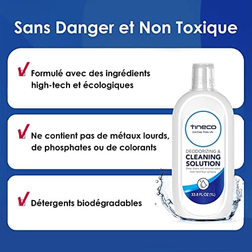 Tineco formule pour Tineco Nettoyeurs de sol, pour nettoyage multi-surfaces, 1 x 1L, pour Série Floor One S3, Série iFloor, Série Floor One S5, Floor One S6, Série Floor One S7 (Sans parfum)