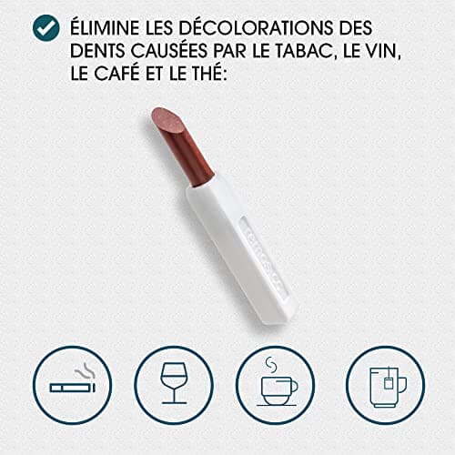 REMOS Gomme dentaire - polisseur en cas décoloration due tabac, thé, café & vin