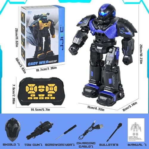 FORMIZON Robot pour Enfants 5-10 Ans, Robot Télécommandé Intelligent, Jouet Robot Programmable Combat Chant Danse, Créatifs Cadeaux Anniversaire pour Garçons et Filles 6-14 Ans (Violet)