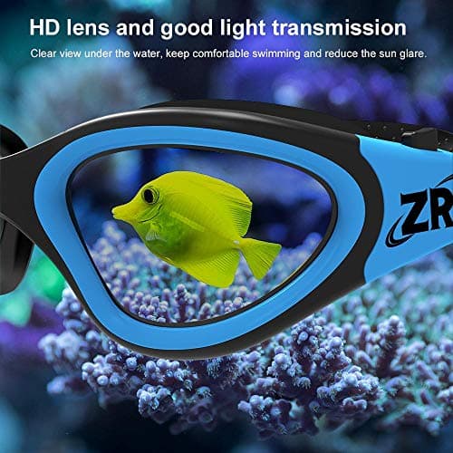 ZIONOR G1 Polarisées Mirror Lunettes de Natation pour Unisex Adulte Homme Femme, Anti Buée, 100% Anti UV Lunettes de Plongée