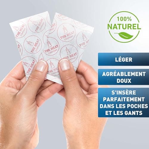 THE HEAT COMPANY Chauffe-Mains - Extra Chaud - Chaufferettes Mains - 12 Heures de Chaleur - Chaleur immédiate - autochauffante - purement Naturel - 10 Paires