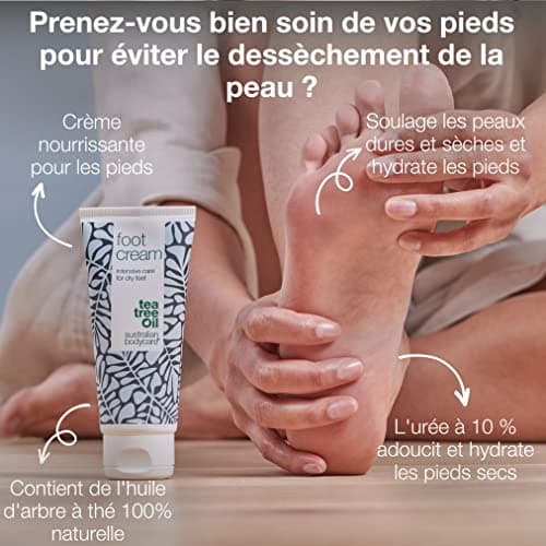 Kit de soins pour les pieds à l'huile d'arbre à thé : gel douche, crème et spray - Soulagement apaisant pour les athlètes, les coureurs et toute personne ayant besoin de soins - Formule hydratante