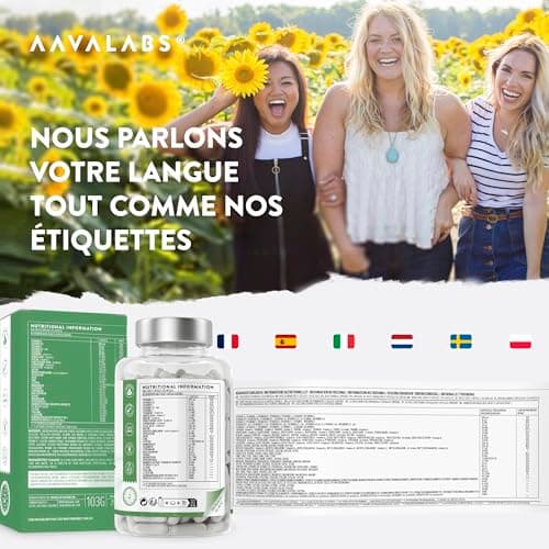 Multivitamines et Minéraux -13 Vitamines Adultes dont Vitamine A B C D E K, Ashwagandha, Rhodiola Rosea, 11minéraux dont Magnesium, Zinc - Complement Alimentaire Multivitamines Homme Femme 120Capsules