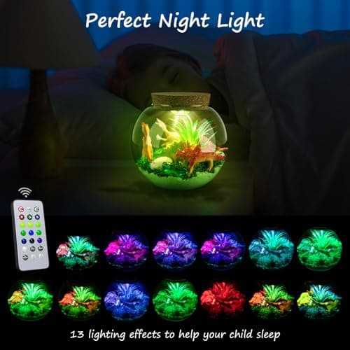 ONLYFUN Dinosaure Terrarium Set pour Les Enfants - Cadeau d'anniversaire pour Les garçons Filles 4, 5, 6, 7, 8-12 Ans, Jouets de Dinosaure, Ensemble d'artisanat, Noël Pâques Cadeaux Enfants.