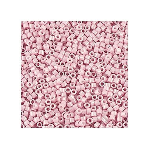 5 g Miyuki Delica Rocailles Seed Beads, 11/0 (1.6 mm) Antique Rose Opaque Luster (Miyuki Delica Rocailles Perles de graines Rocailles Lustre opaque antique rose)