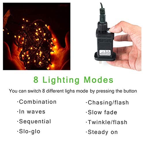 Guirlande Lumineuse Extérieur, 300 LED 30M 8 Modes Scintillants Led Decorative Fairy Lights pour Interieur Sapin Noël Mariage Fête Festival